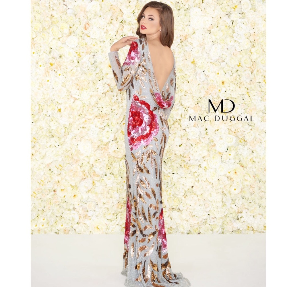 Mac Duggal - Platinum Rose Dress